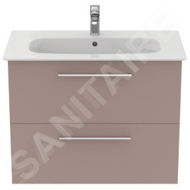 Ideal Standard i.Life A - Meuble sous lavabo, 800x440x630 mm, 2 tiroirs, beige mat T5256NH