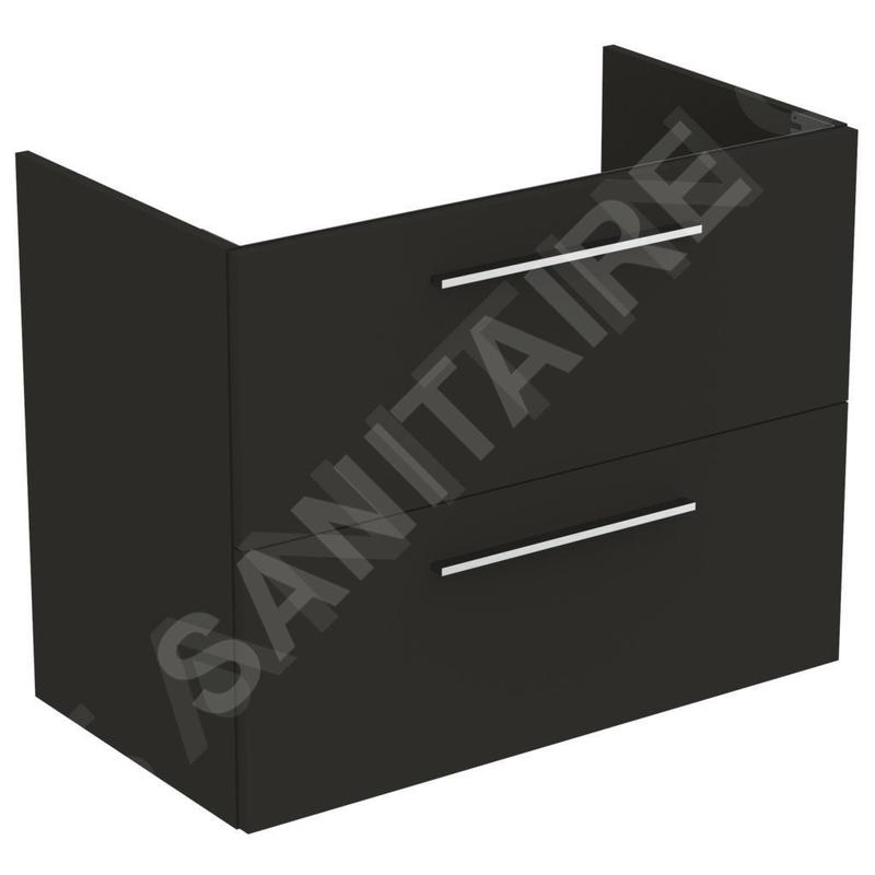 Ideal Standard i.Life A - Meuble sous lavabo, 800x440x630 mm, 2 tiroirs, gris mat carbon T5256NV Ideal Standard i.Life A - Meuble sous lavabo, 800x440x630 mm, 2 tiroirs, gris mat carbon T5256NV