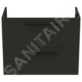 Ideal Standard i.Life A - Meuble sous lavabo, 800x440x630 mm, 2 tiroirs, gris mat carbon T5256NV