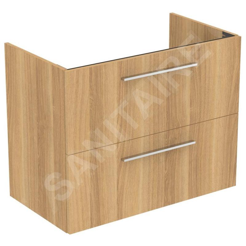 Ideal Standard i.Life A - Meuble sous lavabo, 800x440x630 mm, 2 tiroirs, chêne T5256NX Ideal Standard i.Life A - Meuble sous lavabo, 800x440x630 mm, 2 tiroirs, chêne T5256NX
