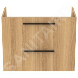 Ideal Standard i.Life A - Meuble sous lavabo, 800x440x630 mm, 2 tiroirs, chêne T5256NX
