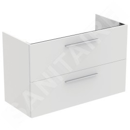 Ideal Standard i.Life A - Meuble sous lavabo, 1000x440x630 mm, 2 tiroirs, blanc mat T5257DU