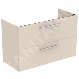 Ideal Standard i.Life A - Meuble sous lavabo, 1000x440x630 mm, 2 tiroirs, sable mat T5257NF