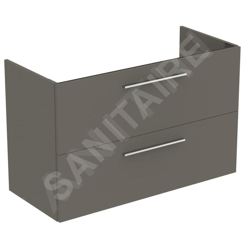 Ideal Standard i.Life A - Meuble sous lavabo, 1000x440x630 mm, 2 tiroirs, quartz gris mat T5257NG Ideal Standard i.Life A - Meuble sous lavabo, 1000x440x630 mm, 2 tiroirs, quartz gris mat T5257NG
