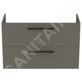 Ideal Standard i.Life A - Meuble sous lavabo, 1000x440x630 mm, 2 tiroirs, quartz gris mat T5257NG