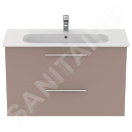 Ideal Standard i.Life A - Meuble sous lavabo, 1000x440x630 mm, 2 tiroirs, beige mat T5257NH