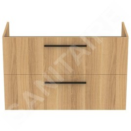 Ideal Standard i.Life A - Meuble sous lavabo, 1000x440x630 mm, 2 tiroirs, chêne T5257NX