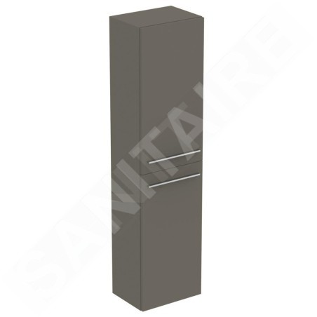 Ideal Standard i.Life A - Armoire haute 400x300x1600 mm, 2 portes G / D, quartz gris mat T5260NG
