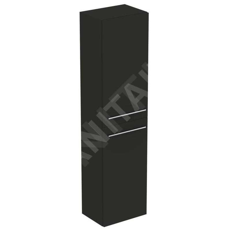 Ideal Standard i.Life A - Armoire haute 400x300x1600 mm, 2 portes G / D, gris mat carbon T5260NV