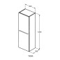 Ideal Standard i.Life A - Armoire haute 400x300x1200 mm, 1 porte G / D, gris mat carbon T5261NV