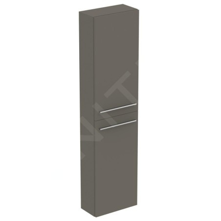 Ideal Standard i.Life S - Armoire haute 400x210x1600 mm, 2 portes G / D, quartz gris mat T5288NG
