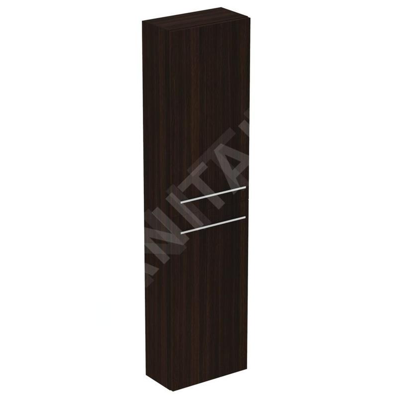 Ideal Standard i.Life S - Armoire haute 400x210x1600 mm, 2 portes G / D, chêne à café T5288NW