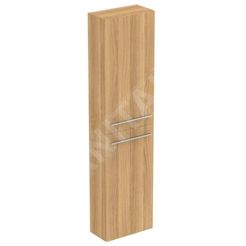 Ideal Standard i.Life S - Armoire haute 400x210x1600 mm, 2 portes G / D, chêne T5288NX
