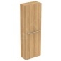 Ideal Standard i.Life S - Armoire haute 400x210x1200 mm, 1 porte G / D, chêne T5289NX