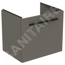 Ideal Standard i.Life S - Meuble sous lavabo, 500x375x440 mm, quartz gris mat T5290NG