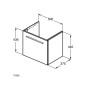 Ideal Standard i.Life S - Meuble sous lavabo, 500x375x440 mm, chêne à café T5290NW Ideal Standard i.Life S - Meuble sous lavabo, 500x375x440 mm, chêne à café T5290NW