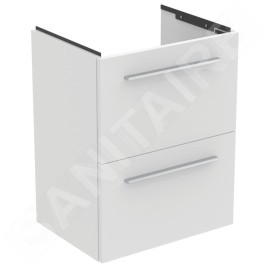 Ideal Standard i.Life S - Meuble sous lavabo, 500x375x630 mm, 2 tiroirs, blanc mat T5291DU