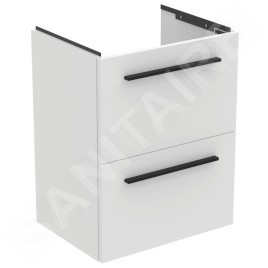Ideal Standard i.Life S - Meuble sous lavabo, 500x375x630 mm, 2 tiroirs, blanc mat T5291DU