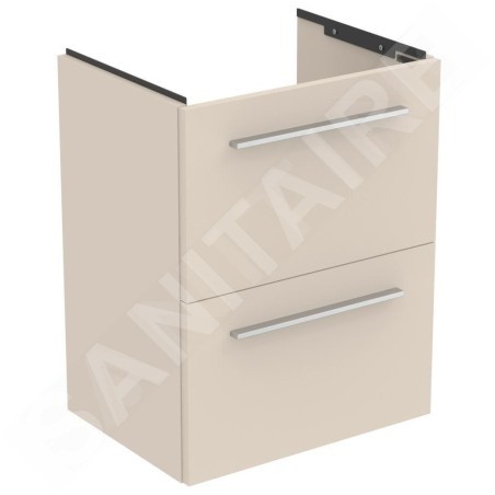 Ideal Standard i.Life S - Meuble sous lavabo, 500x375x630 mm, 2 tiroirs, sable mat T5291NF