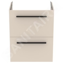 Ideal Standard i.Life S - Meuble sous lavabo, 500x375x630 mm, 2 tiroirs, sable mat T5291NF