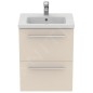 Ideal Standard i.Life S - Meuble sous lavabo, 500x375x630 mm, 2 tiroirs, sable mat T5291NF