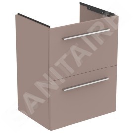 Ideal Standard i.Life S - Meuble sous lavabo, 500x375x630 mm, 2 tiroirs, beige mat T5291NH