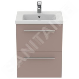 Ideal Standard i.Life S - Meuble sous lavabo, 500x375x630 mm, 2 tiroirs, beige mat T5291NH