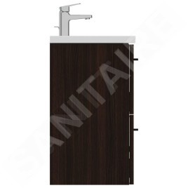 Ideal Standard i.Life S - Meuble sous lavabo, 500x375x630 mm, 2 tiroirs, chêne à café T5291NW