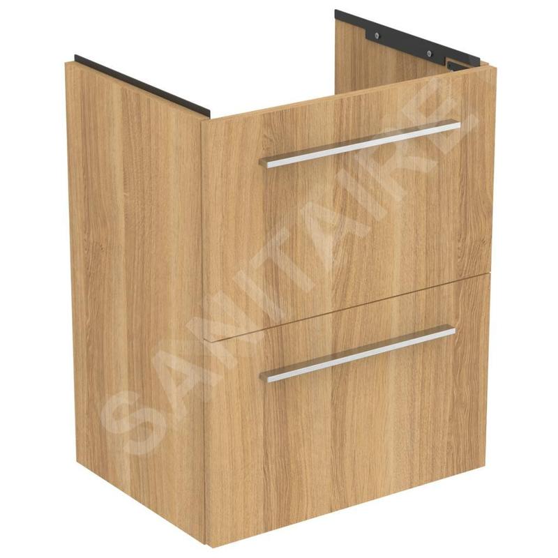 Ideal Standard i.Life S - Meuble sous lavabo, 500x375x630 mm, 2 tiroirs, chêne T5291NX Ideal Standard i.Life S - Meuble sous lavabo, 500x375x630 mm, 2 tiroirs, chêne T5291NX