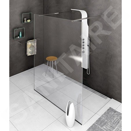 Polysan Modular Shower - Paroi de douche Walk-In, 1200 mm, verre clair MS4-120