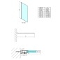 Polysan Modular Shower - Paroi de douche 700 mm, verre clair MS1-70