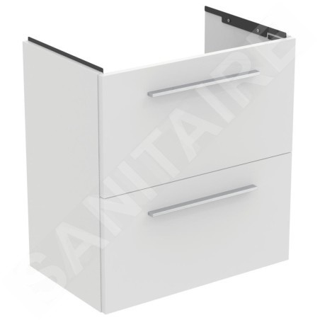 Ideal Standard i.Life S - Meuble sous lavabo, 600x375x630 mm, 2 tiroirs, blanc mat T5293DU