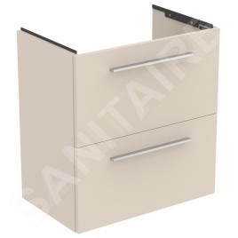 Ideal Standard i.Life S - Meuble sous lavabo, 600x375x630 mm, 2 tiroirs, sable mat T5293NF