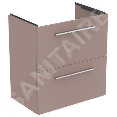 Ideal Standard i.Life S - Meuble sous lavabo, 600x375x630 mm, 2 tiroirs, beige mat T5293NH