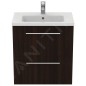 Ideal Standard i.Life S - Meuble sous lavabo, 600x375x630 mm, 2 tiroirs, chêne à café T5293NW