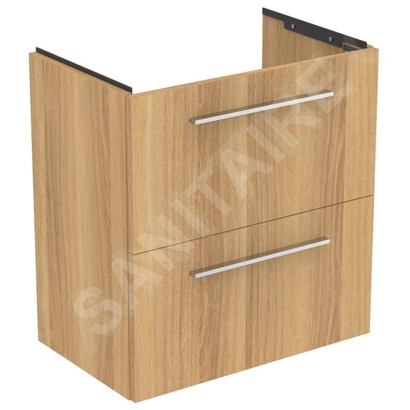 Ideal Standard i.Life S - Meuble sous lavabo, 600x375x630 mm, 2 tiroirs, chêne T5293NX Ideal Standard i.Life S - Meuble sous lavabo, 600x375x630 mm, 2 tiroirs, chêne T5293NX