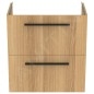 Ideal Standard i.Life S - Meuble sous lavabo, 600x375x630 mm, 2 tiroirs, chêne T5293NX Ideal Standard i.Life S - Meuble sous lavabo, 600x375x630 mm, 2 tiroirs, chêne T5293NX
