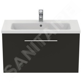 Ideal Standard i.Life S - Meuble sous lavabo, 800x375x440 mm, gris mat carbon T5294NV