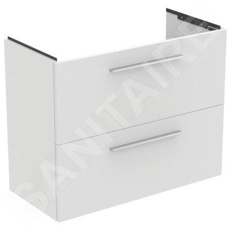 Ideal Standard i.Life S - Meuble sous lavabo, 800x375x630 mm, 2 tiroirs, blanc mat T5295DU