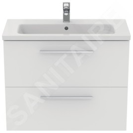 Ideal Standard i.Life S - Meuble sous lavabo, 800x375x630 mm, 2 tiroirs, blanc mat T5295DU