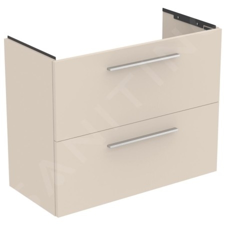 Ideal Standard i.Life S - Meuble sous lavabo, 800x375x630 mm, 2 tiroirs, sable mat T5295NF
