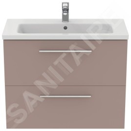 Ideal Standard i.Life S - Meuble sous lavabo, 800x375x630 mm, 2 tiroirs, beige mat T5295NH