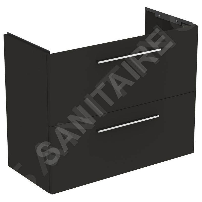 Ideal Standard i.Life S - Meuble sous lavabo, 800x375x630 mm, 2 tiroirs, gris mat carbon T5295NV Ideal Standard i.Life S - Meuble sous lavabo, 800x375x630 mm, 2 tiroirs, gris mat carbon T5295NV