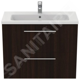 Ideal Standard i.Life S - Meuble sous lavabo, 800x375x630 mm, 2 tiroirs, chêne à café T5295NW
