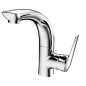 Sapho Soliter - Mitigeur de lavabo FLY, avec bec rotatif, chrome DF004
