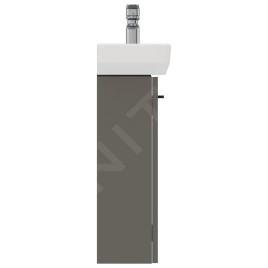 Ideal Standard i.Life S - Meuble sous lave-mains, 410x205x630 mm, quartz gris mat T5296NG