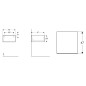 Geberit ONE - Armoire latérale, 450x245x470 mm, 1 tiroir, blanc brillant 505.078.00.1