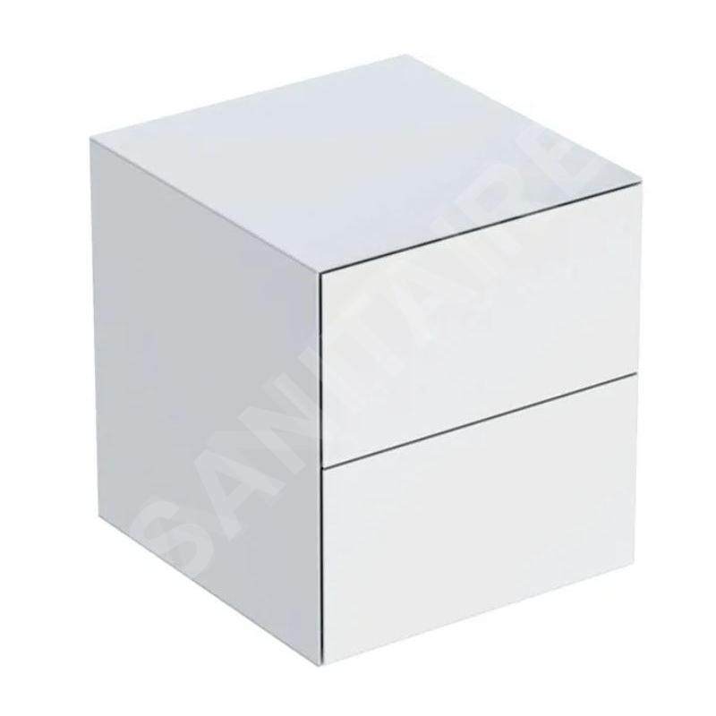 Geberit ONE - Armoire latérale, 450x492x470 mm, 2 tiroirs, blanc brillant 505.077.00.1