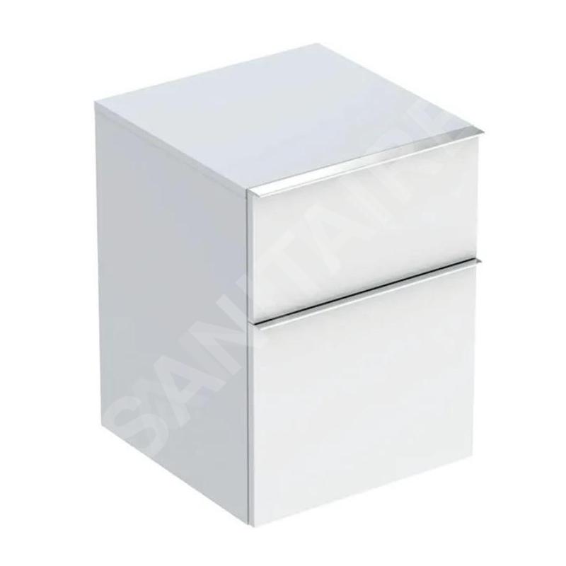 Geberit iCon - Armoire latérale, 450x600x476 mm, 2 tiroirs, blanc brillant 502.315.01.2