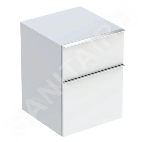 Geberit iCon - Armoire latérale, 450x600x476 mm, 2 tiroirs, blanc brillant 502.315.01.2
